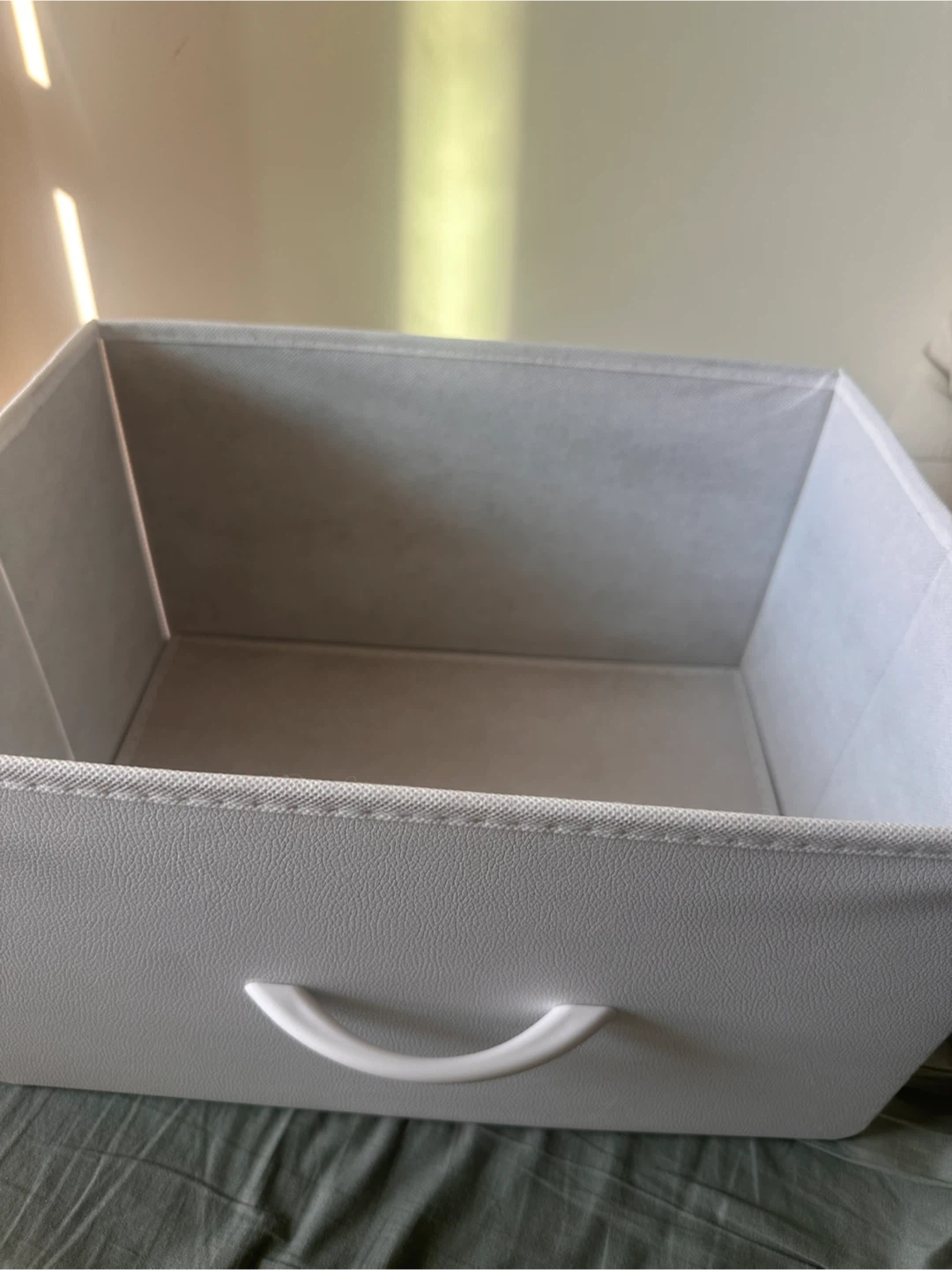 White storage cabinet with Handle - photo 2