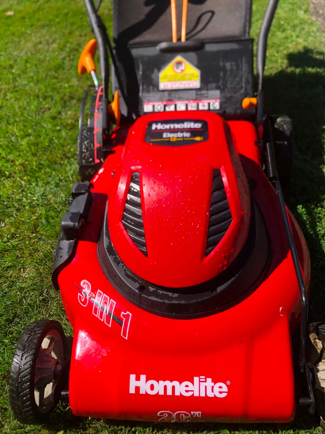 Homelite Electric 3-in-1 Lawn Mower - 12 Amp