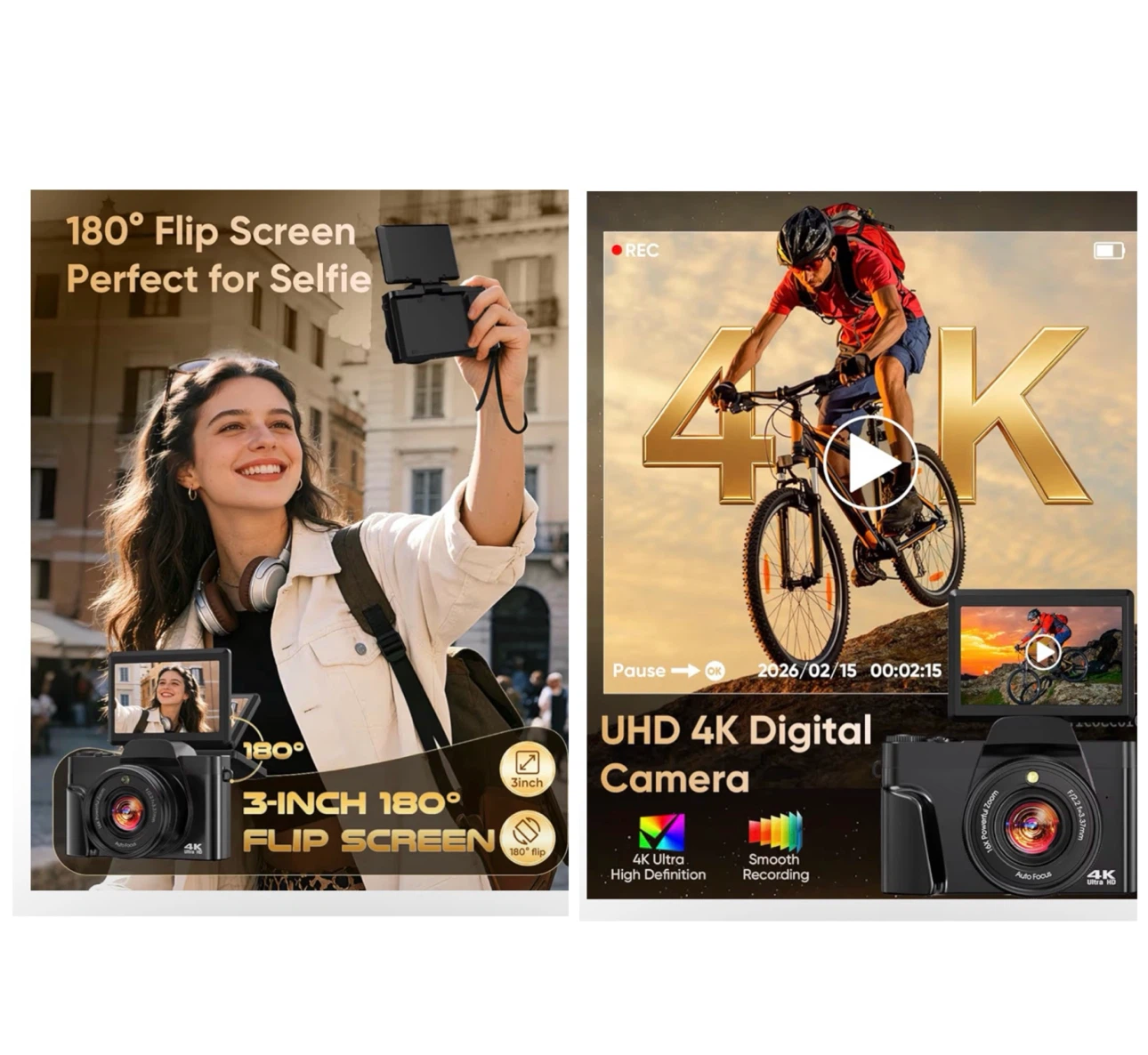 Brand new 4K Digital Camera for Photography with WiFi - photo 4