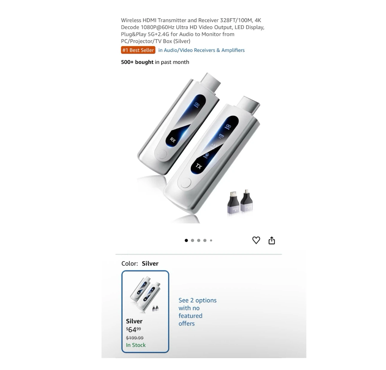 Brand new Wireless HDMI Transmitter and Receiver 328FT/100M
