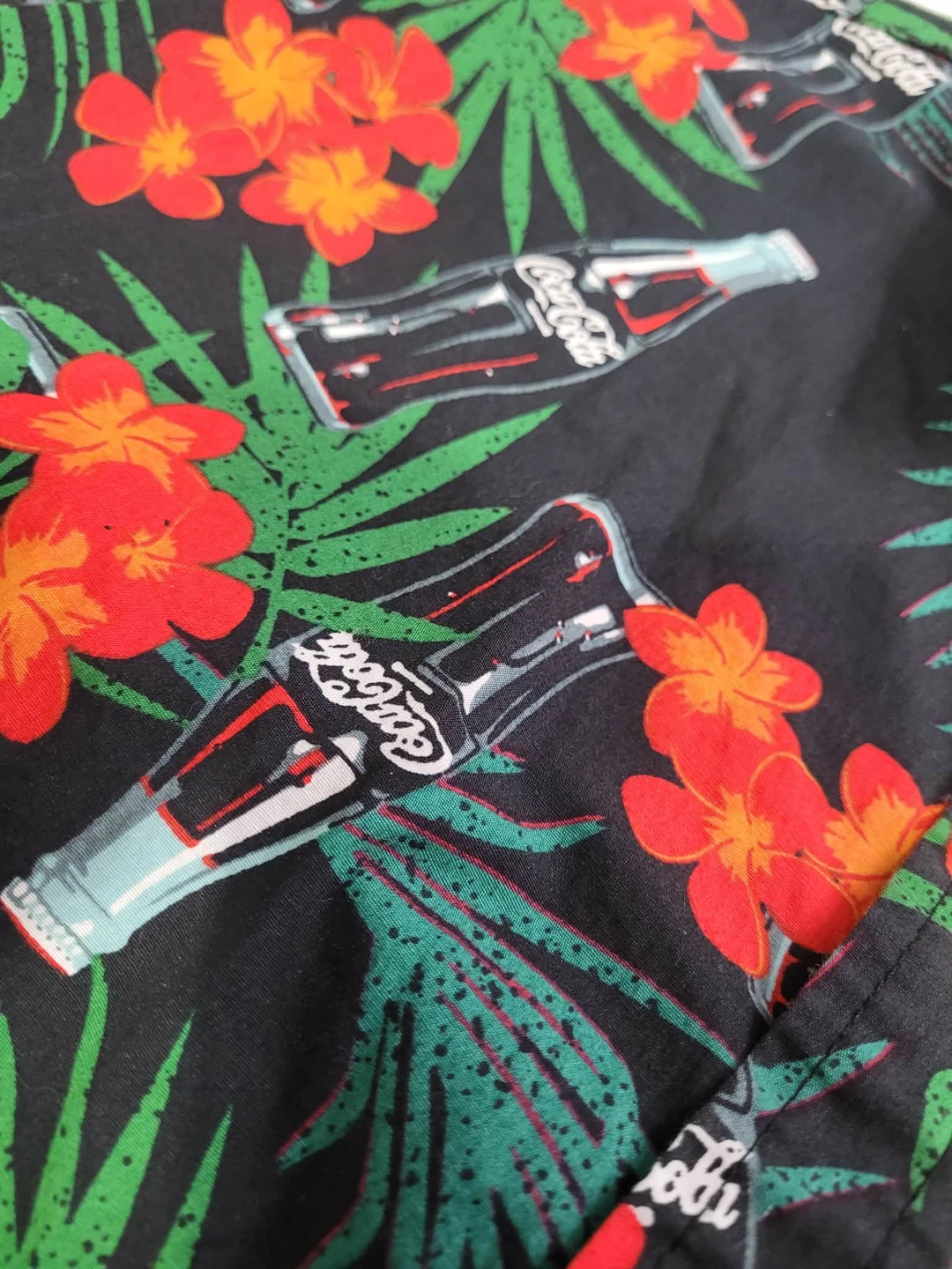 Coca-Cola Hawaiian button up short sleeve Shirt size XXL - photo 3
