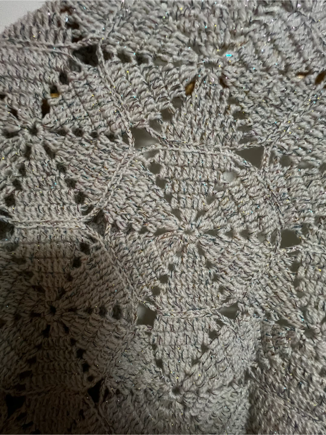 Crocheted Shawl with Fringe - photo 4