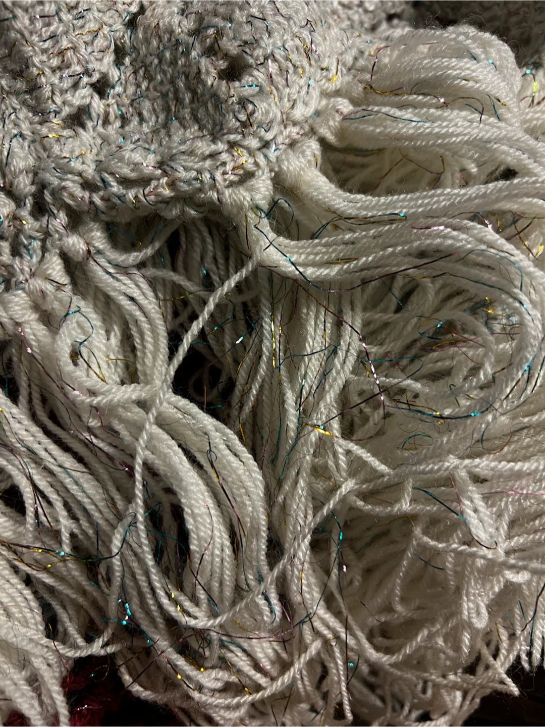 Crocheted Shawl with Fringe - photo 5