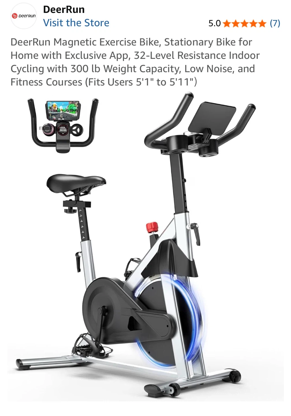 DeerRun Magnetic Exercise Bike - photo 2
