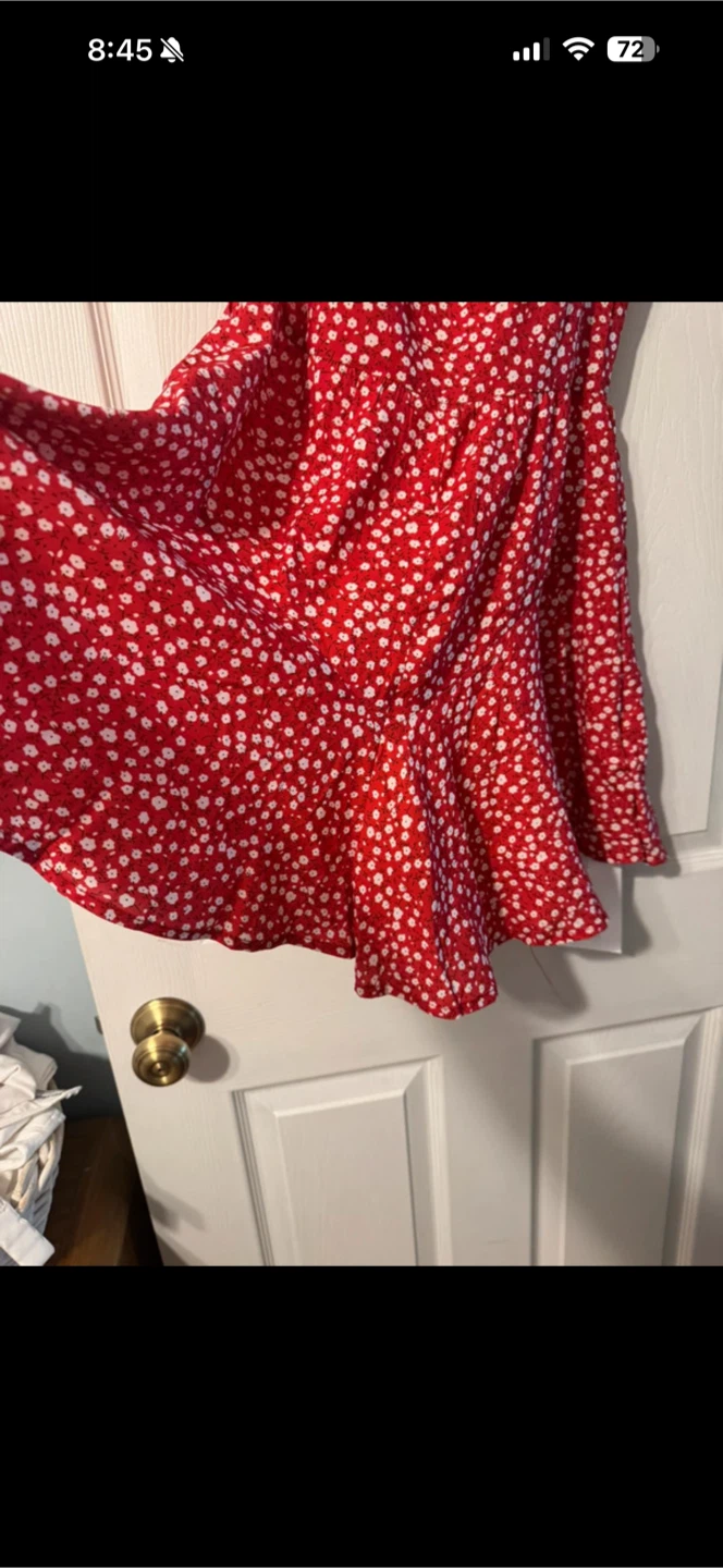 Imily Bela Red Floral Print Mini Dress - photo 2