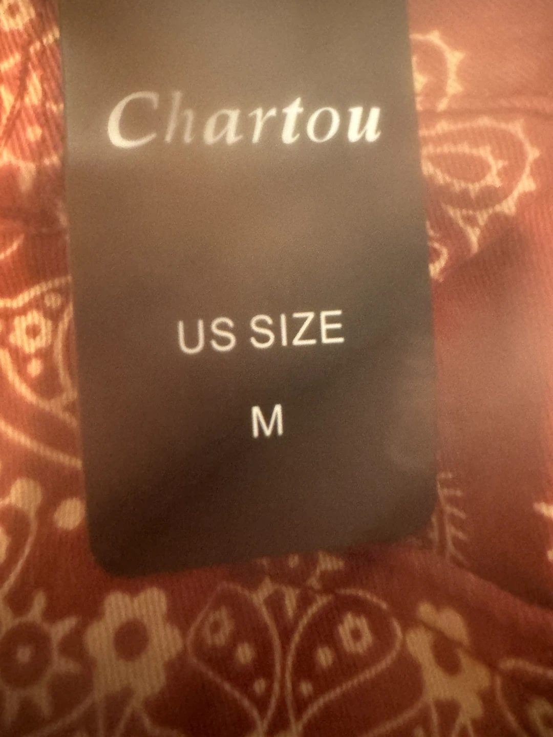 Chartou Women's Bandana Print Wide Leg Cropped Jeans Size M - photo 2
