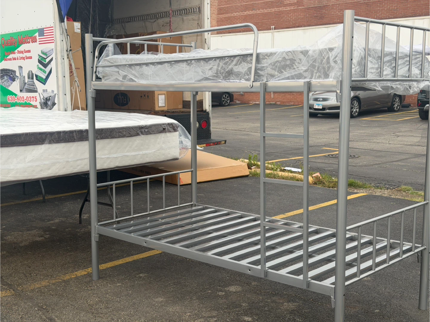 Metal Twin Over Twin Bunk Bed Frame