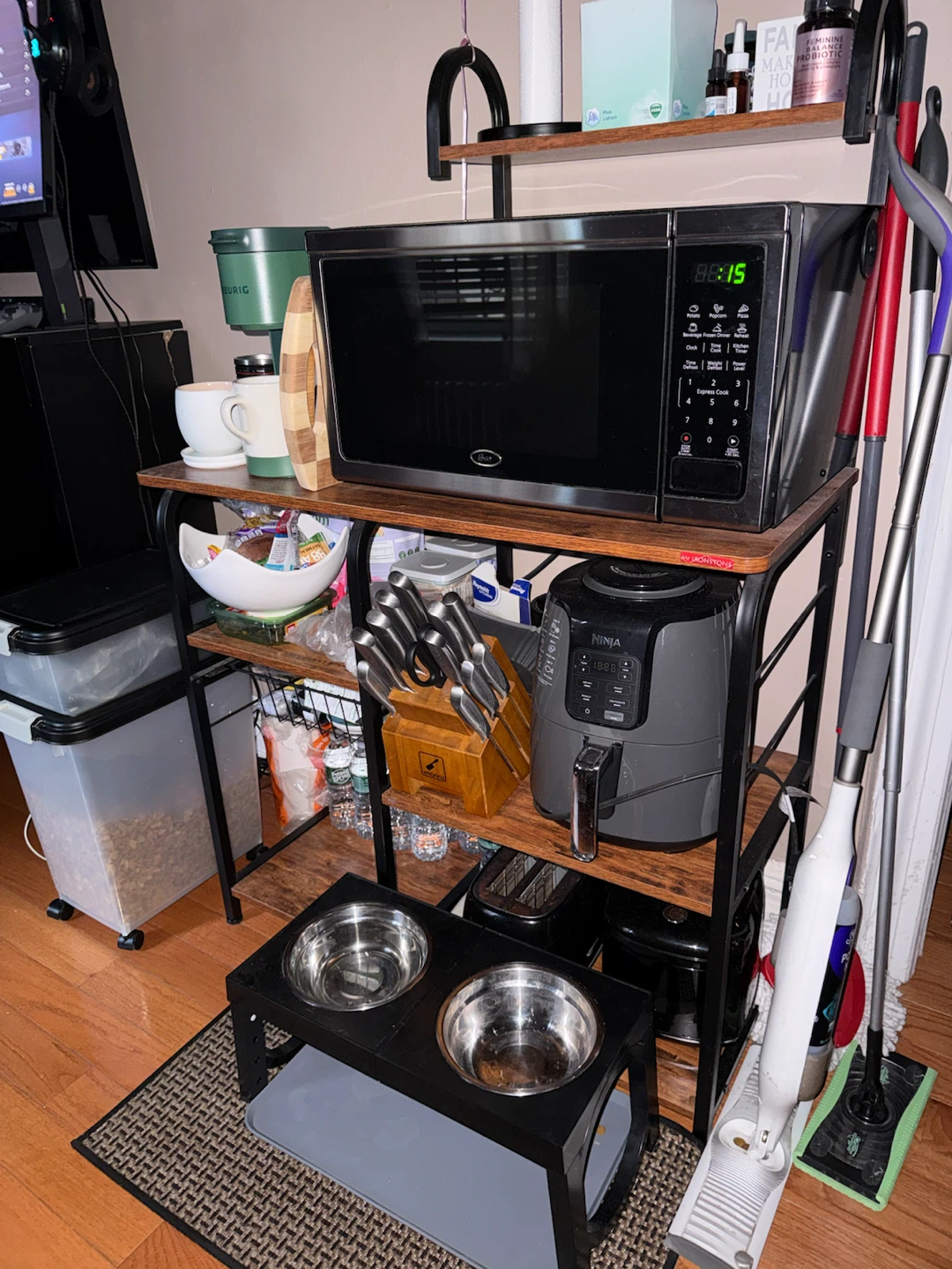 Rustic Kitchen Baker's Rack with Shelves - photo 2