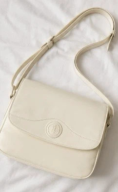 White Leather Shoulder Bag