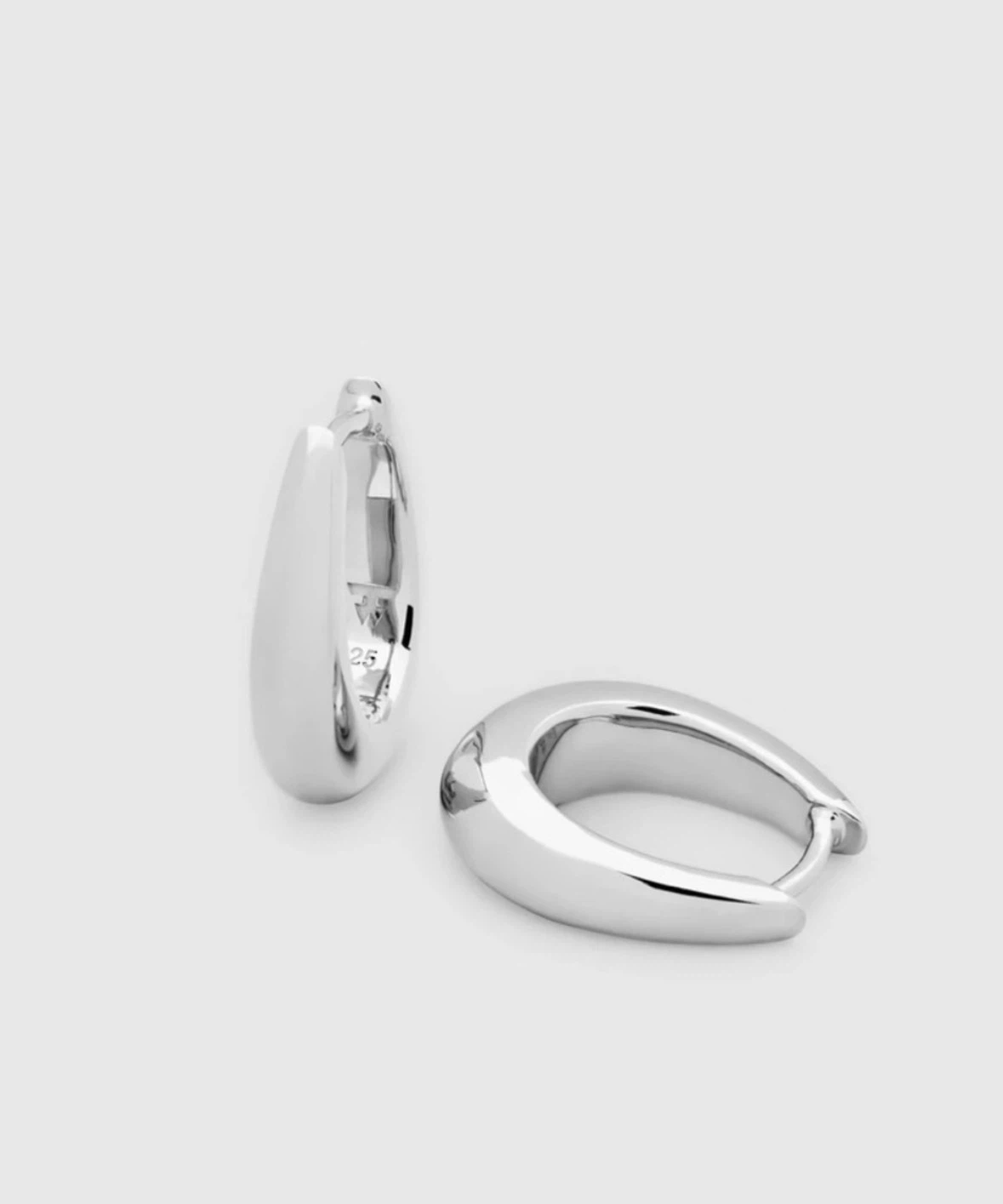 Tom Wood Liz Hoops Sterling Silver Earrings - photo 2