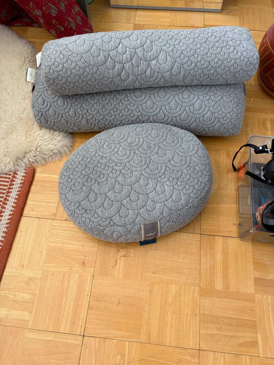 Yoga Bolster and Cushion Set