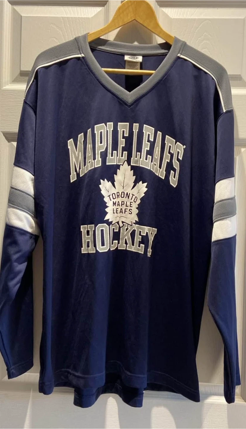 Toronto Maple Leafs Hockey Long Sleeve Jersey Large 🏒