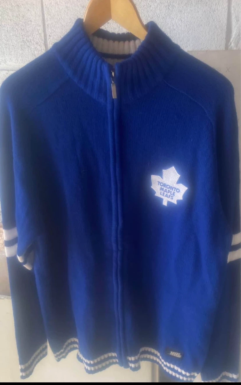Authentic Toronto Maple Leafs Zip-Up Sweater Large