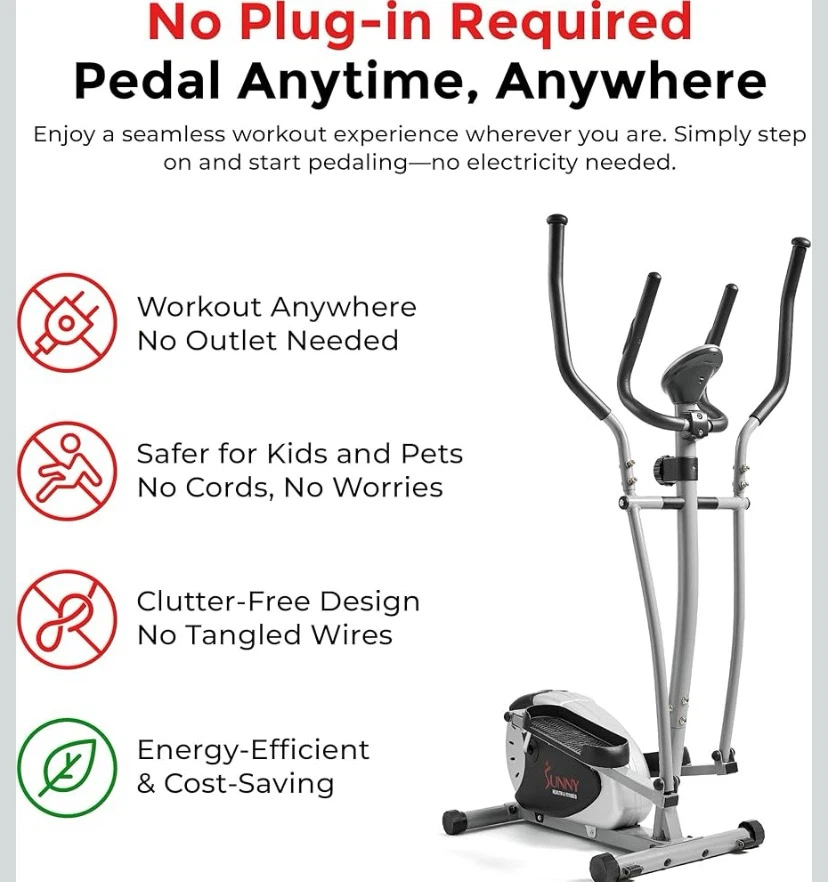 $110/OBO - Sunny Health & Fitness Elliptical Machine - photo 2