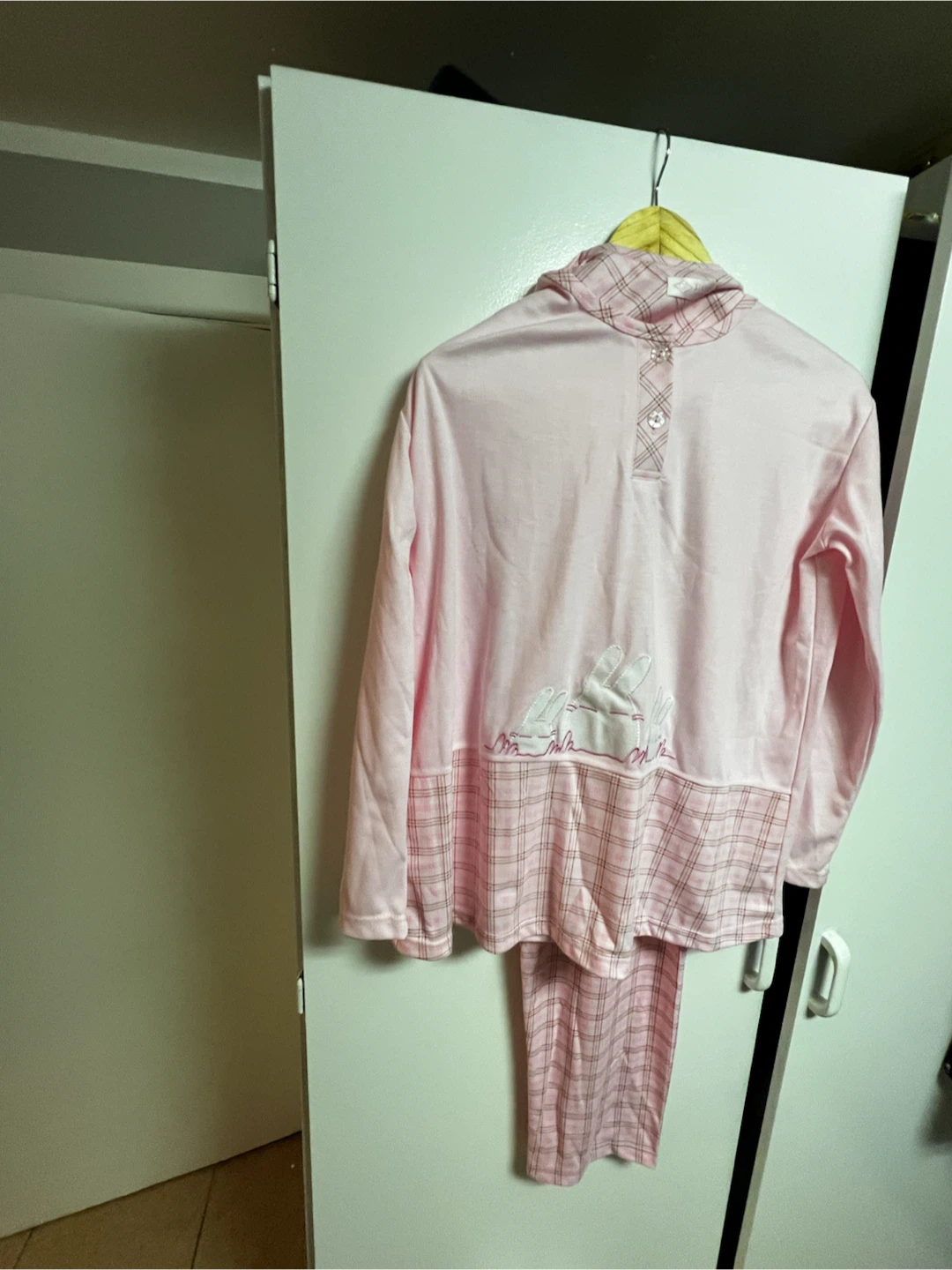 JIALI Women's Pink Bunny Pajama Set - XL - photo 2