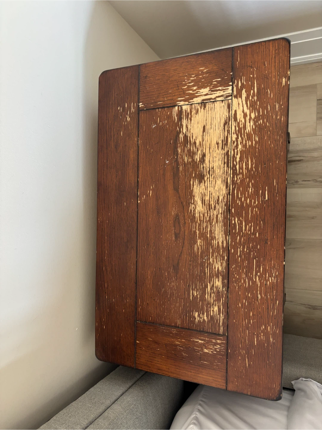 Wooden Nightstand with Two Drawers - photo 2