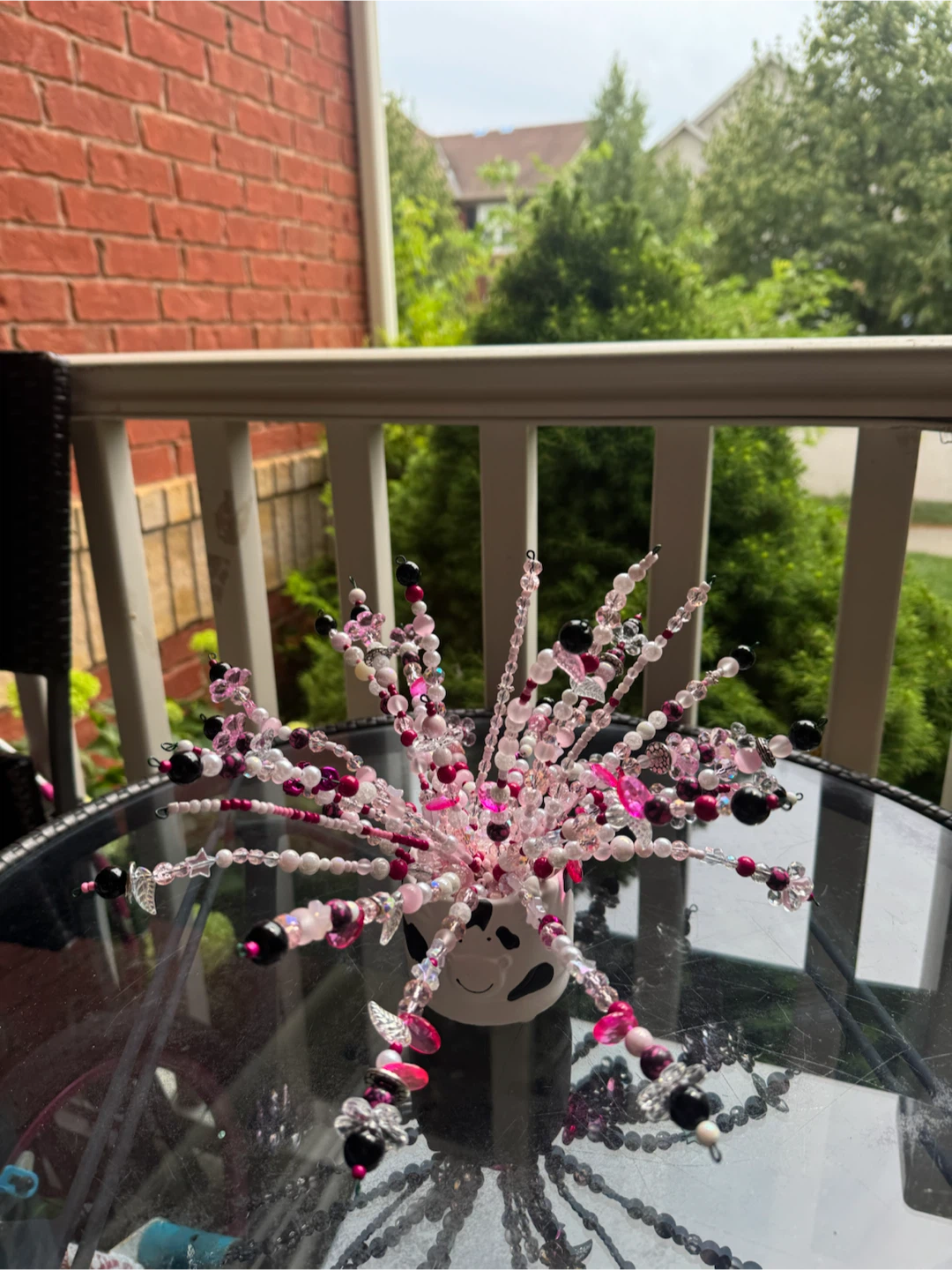 Handmade potted bead ferns - photo 4