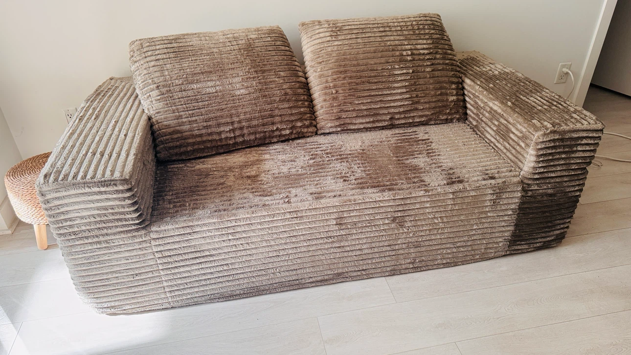 Corduroy boneless sofa - photo 2