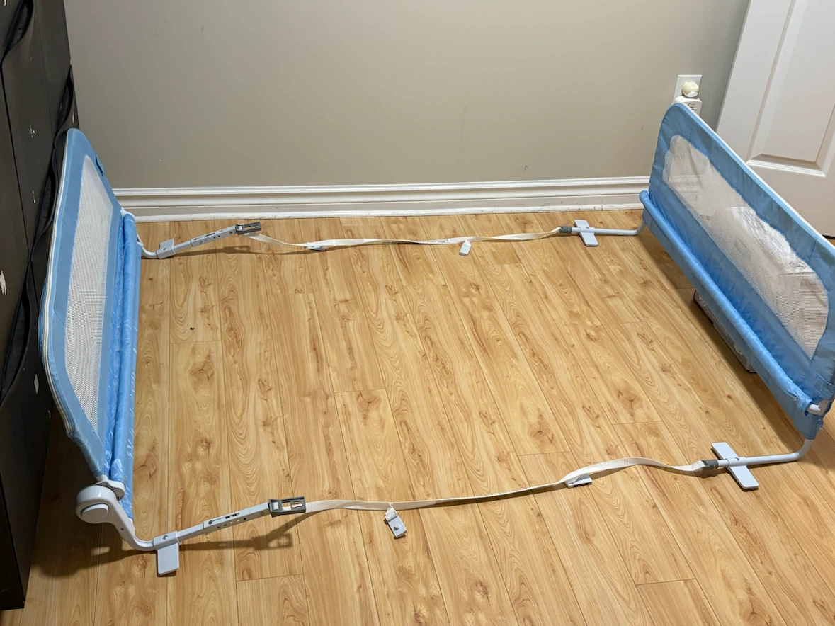Blue Baby Bed Rail Guard - photo 2