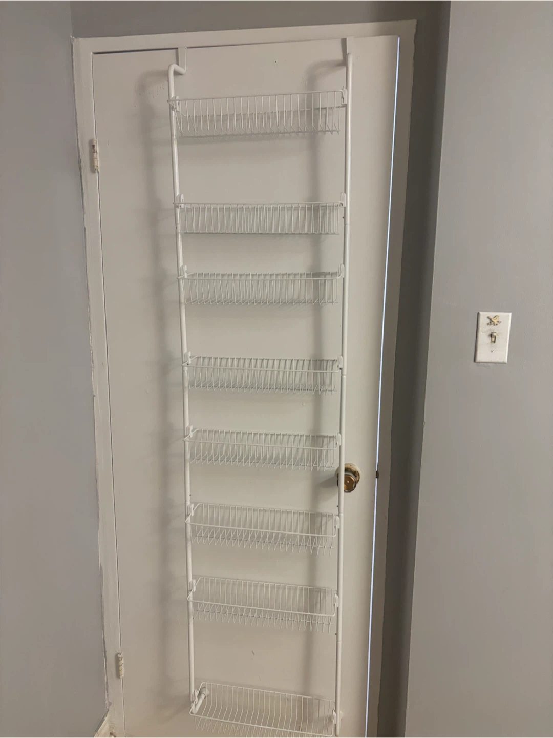 Over-the-Door 8-Basket Storage Shelf