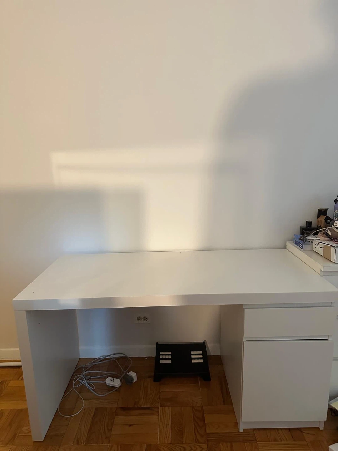 White IKEA Desk