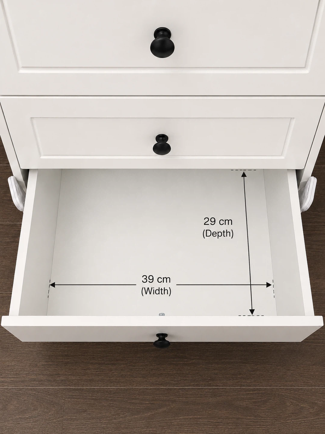 White 4-Drawer Chest - photo 2