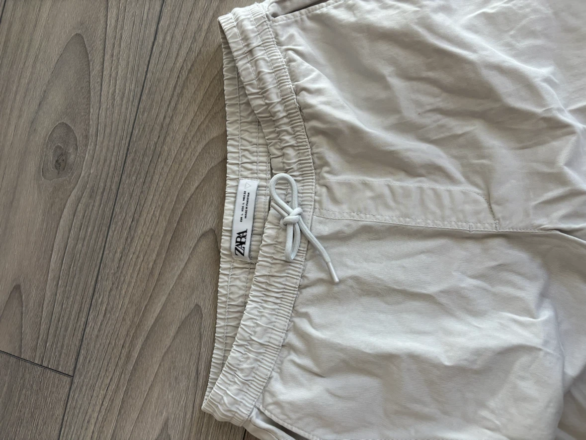 ZARA Light Beige Joggers Size L