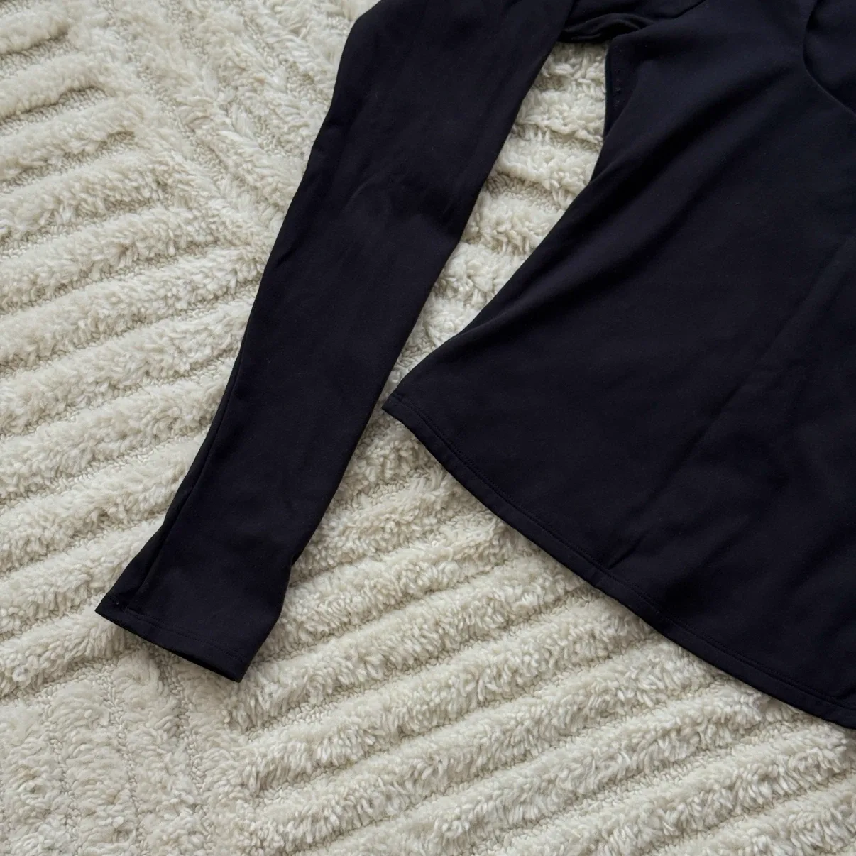 Alo Yoga Black Long Sleeve Square Neck Top Size S - photo 4