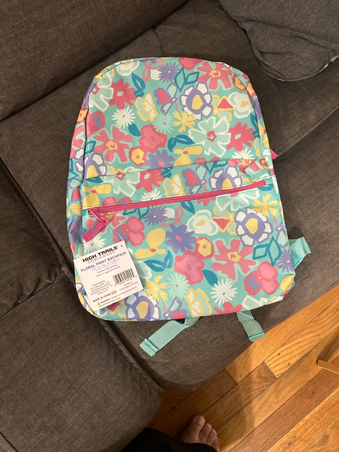 High Trails Floral Print Backpack