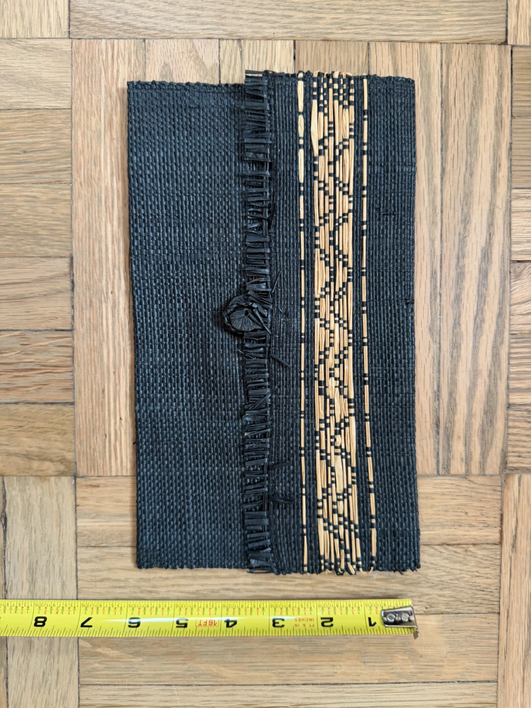 Woven Clutch/Pouch with Bamboo Accent - photo 4