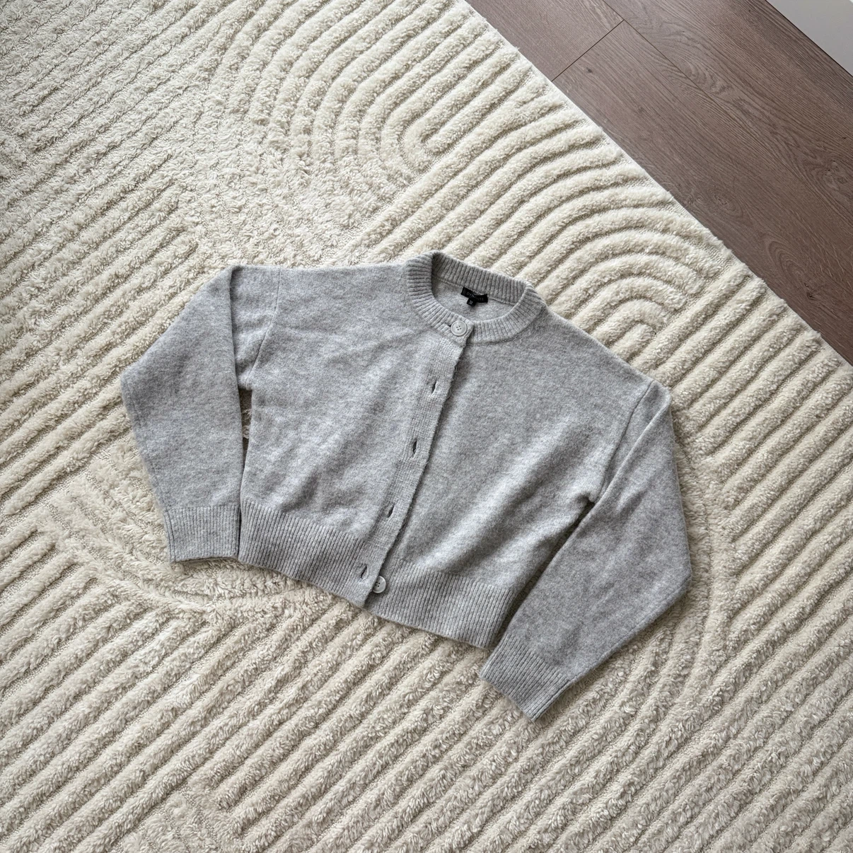 DYNAMITE Grey Button-Up Cardigan