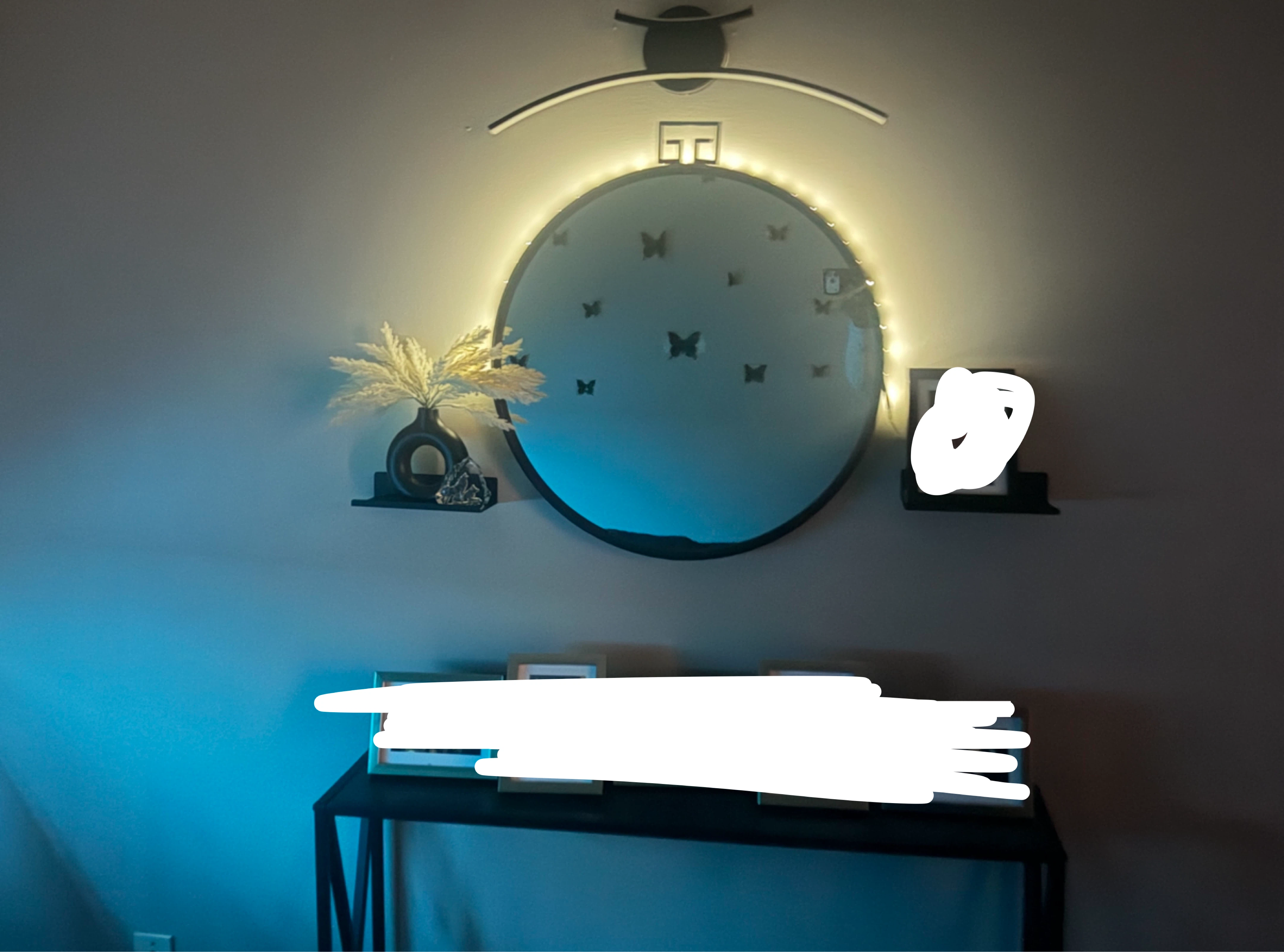 Decorative Wall Mirror with LED Lights