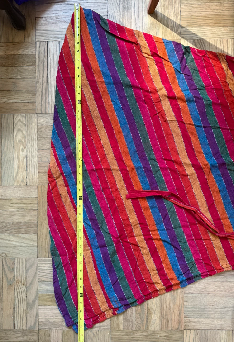 Guatemalan Colorful Striped Wrap Skirt - photo 3