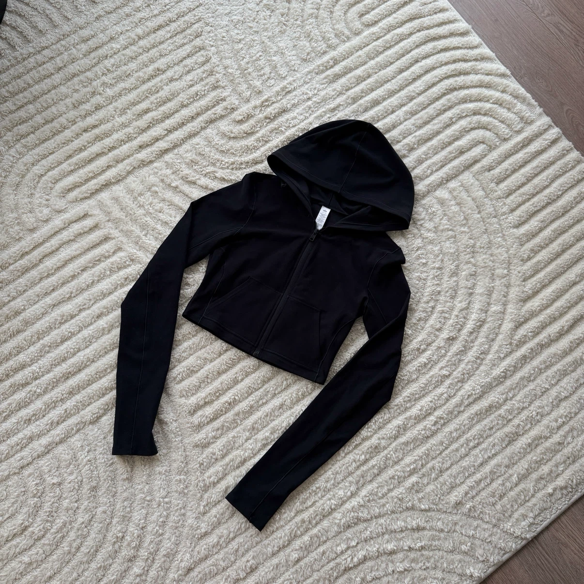 Alo Black Zip-Up Hoodie - photo 2