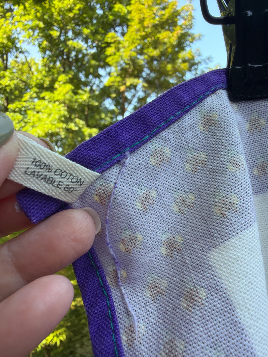 Beautiful Designer Lavender Tea Towel from France - photo 5