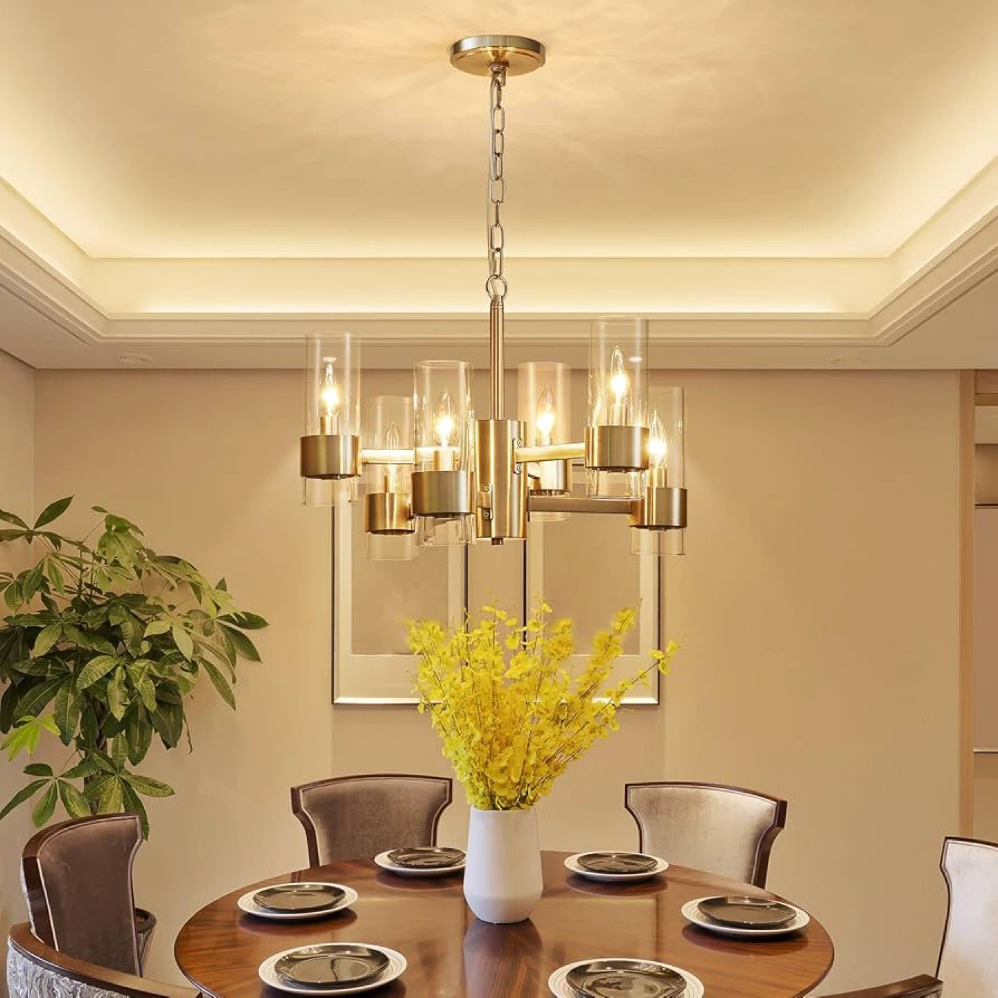 WUZUPS Industrial Chandelier 6-Light with Clear Glass - BNIB - photo 4