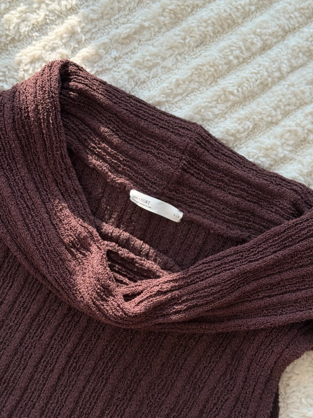 Oak + Fort Knit Cowl Neck Top - photo 2