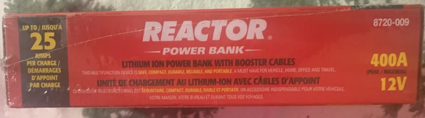 REACTOR Lithium Ion Power Bank with Booster Cables - photo 3