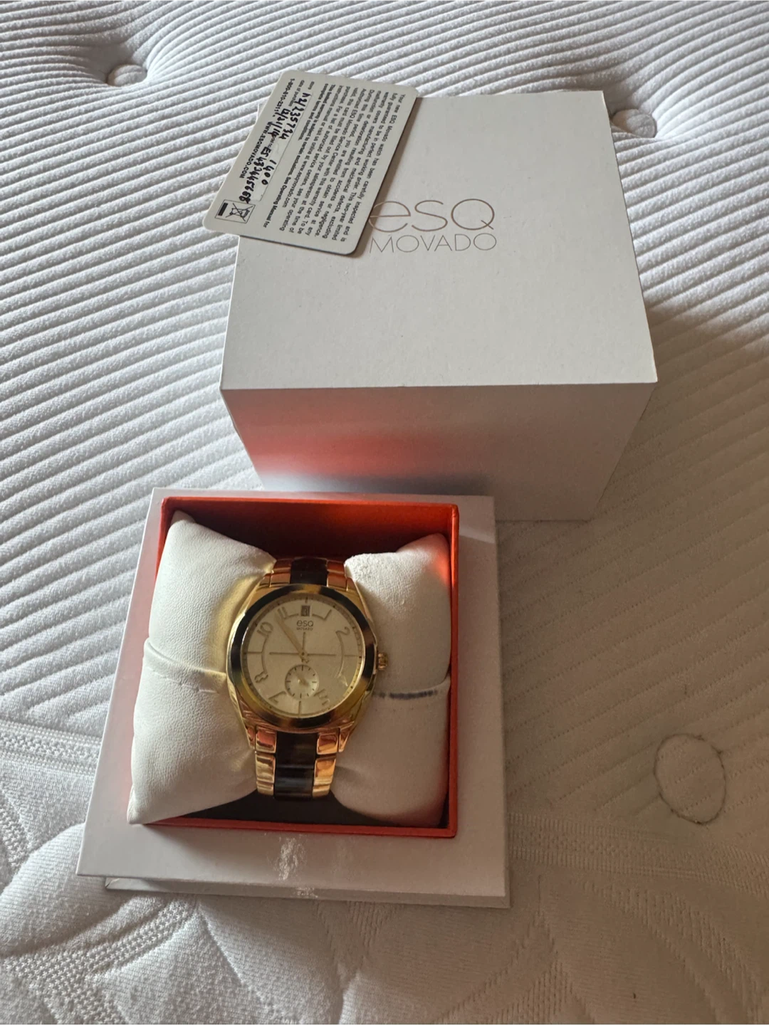 ESQ by Movado Gold Tone Watch