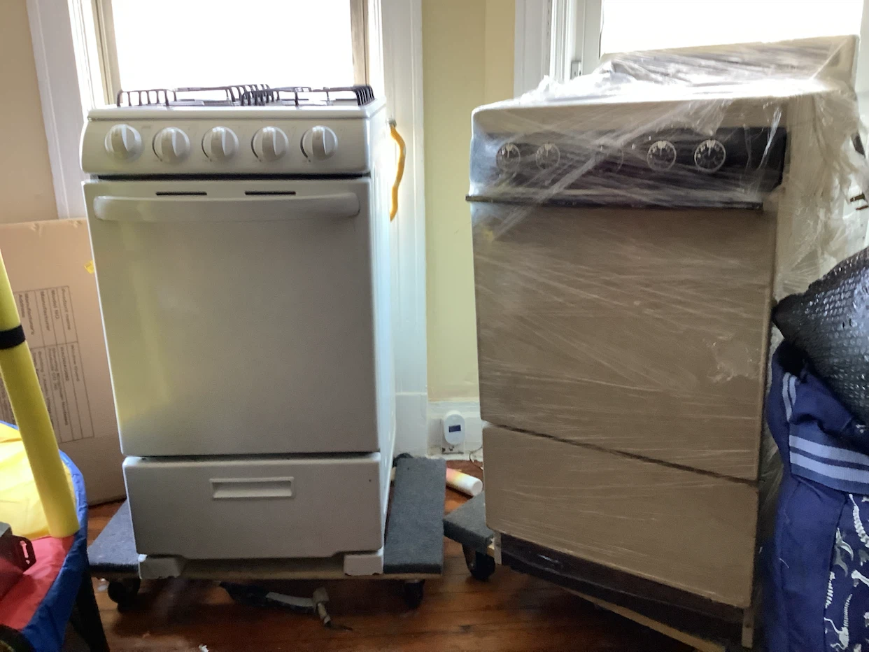 White Gas Range Stove and electric stove