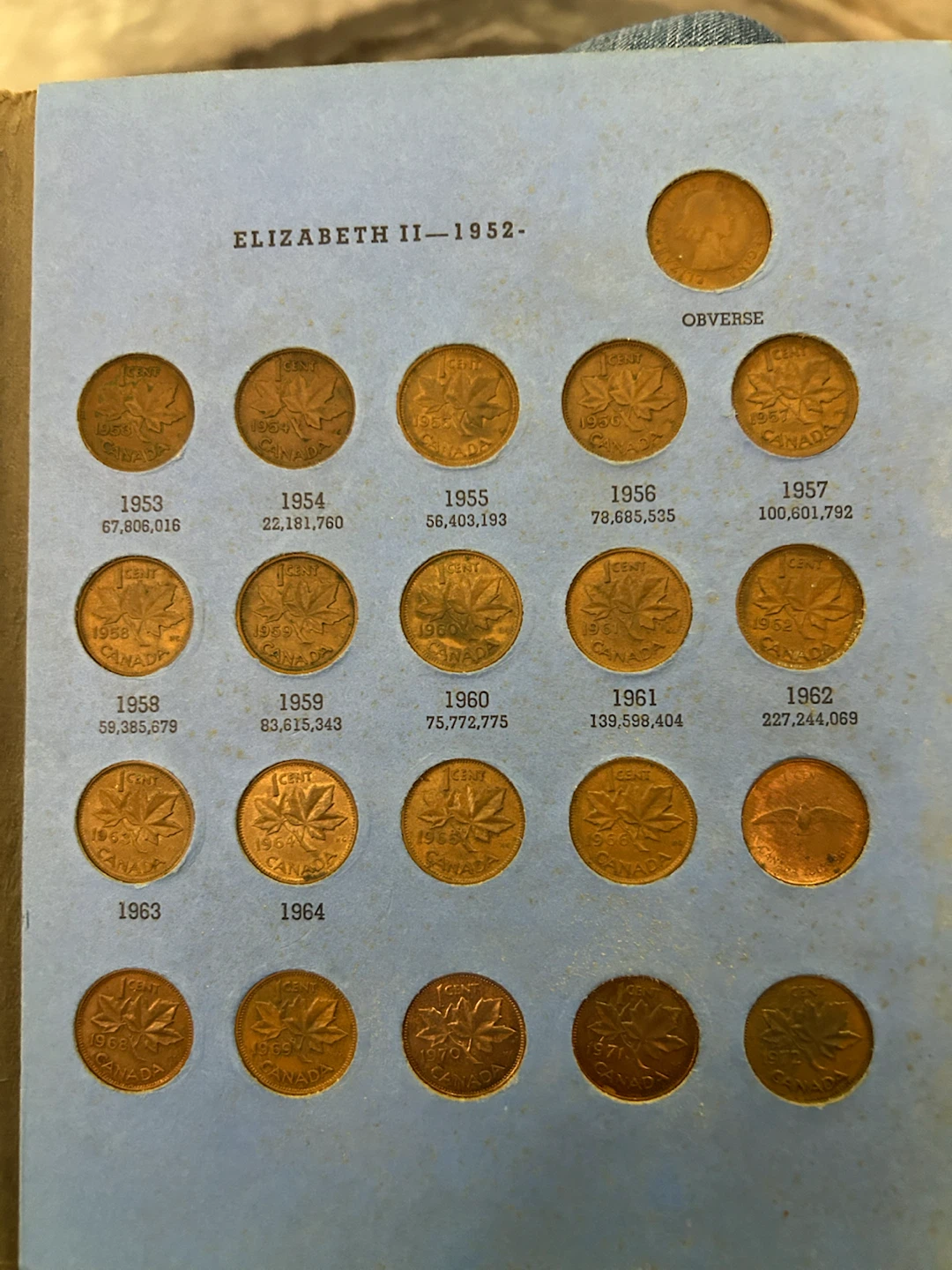 Canadian Small Cent Collection Album 1920-Date - photo 3