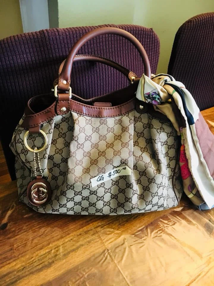 Gucci GG Monogram Canvas Hobo Bag