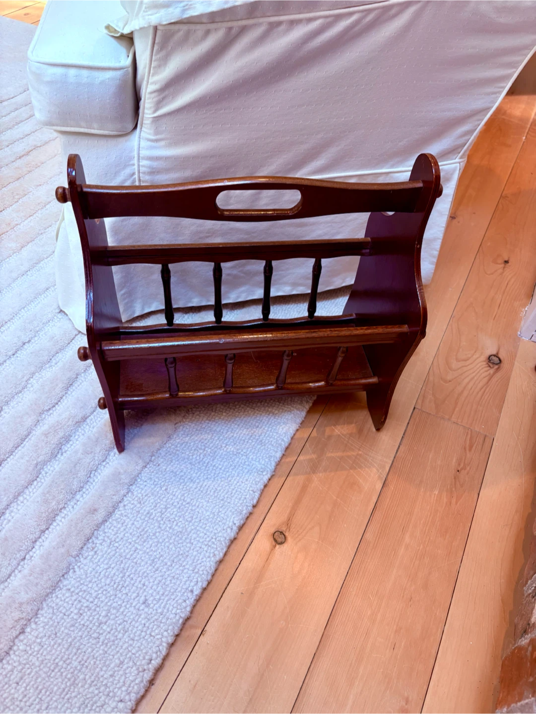 Wooden Magazine Rack