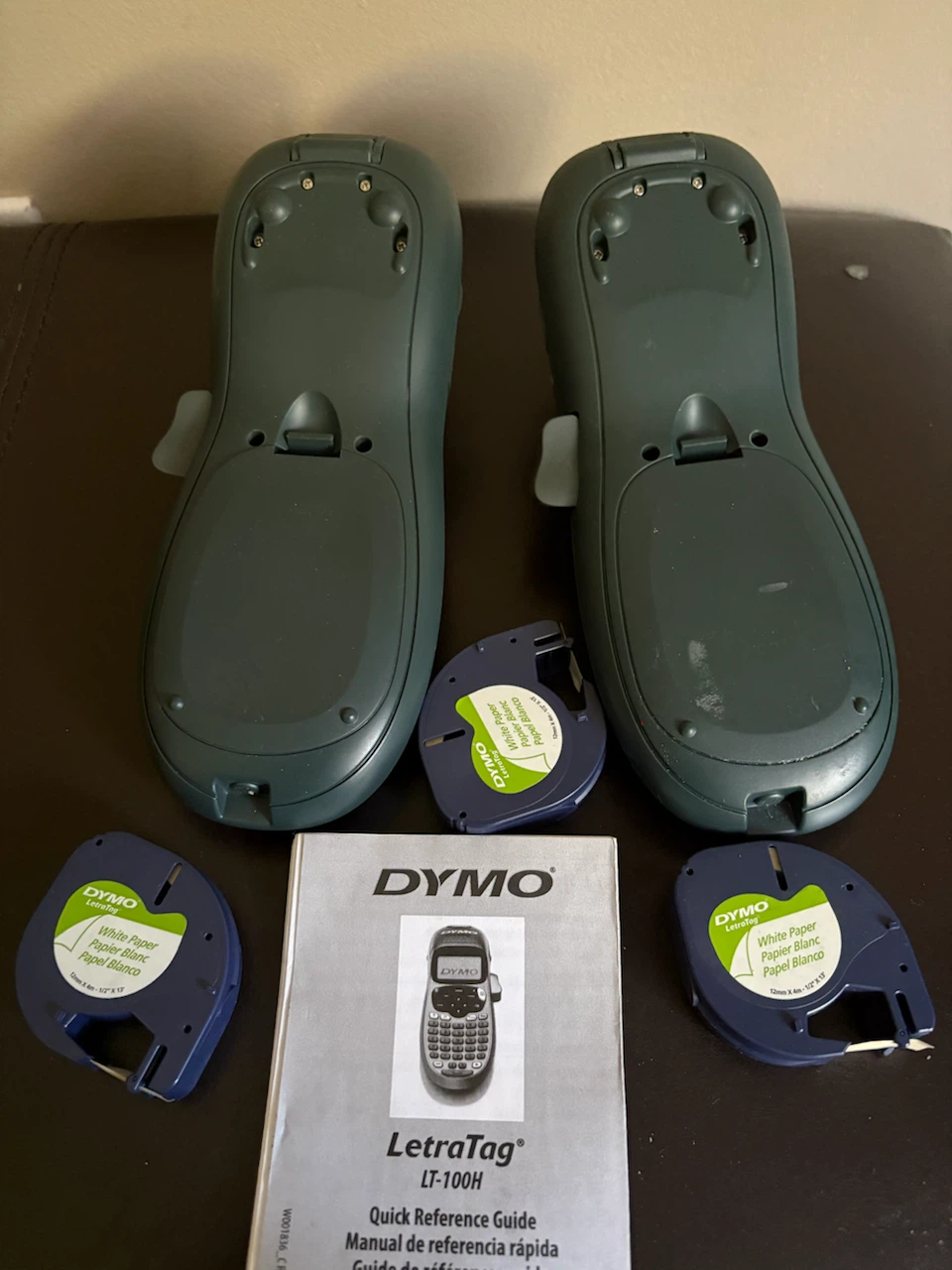 2x DYMO LetraTag LT-100H Label Makers with Tapes - photo 2