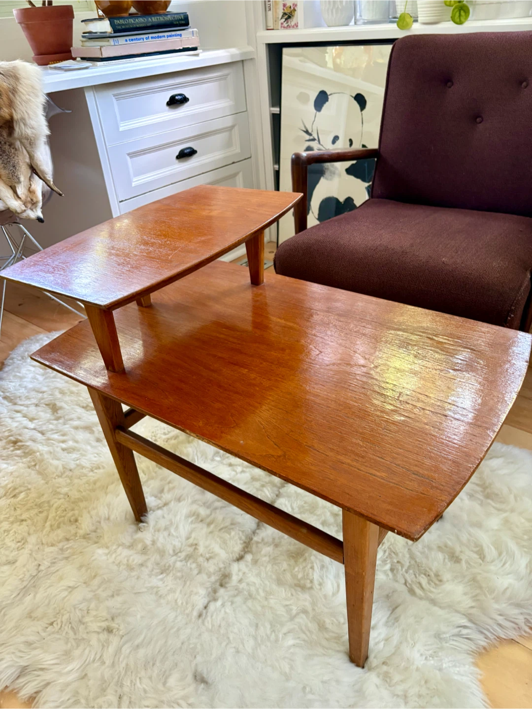Vintage Tiered Side Table - photo 3