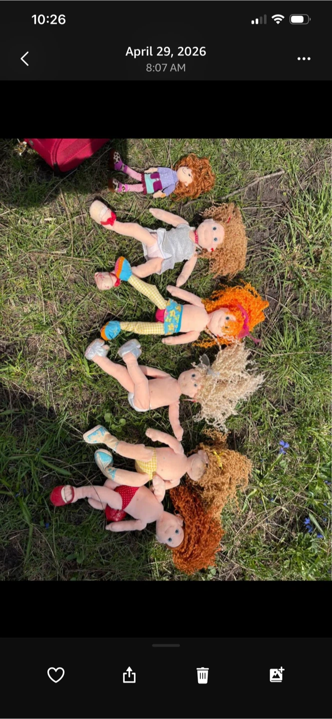 Bundle of 6 Plush Dolls