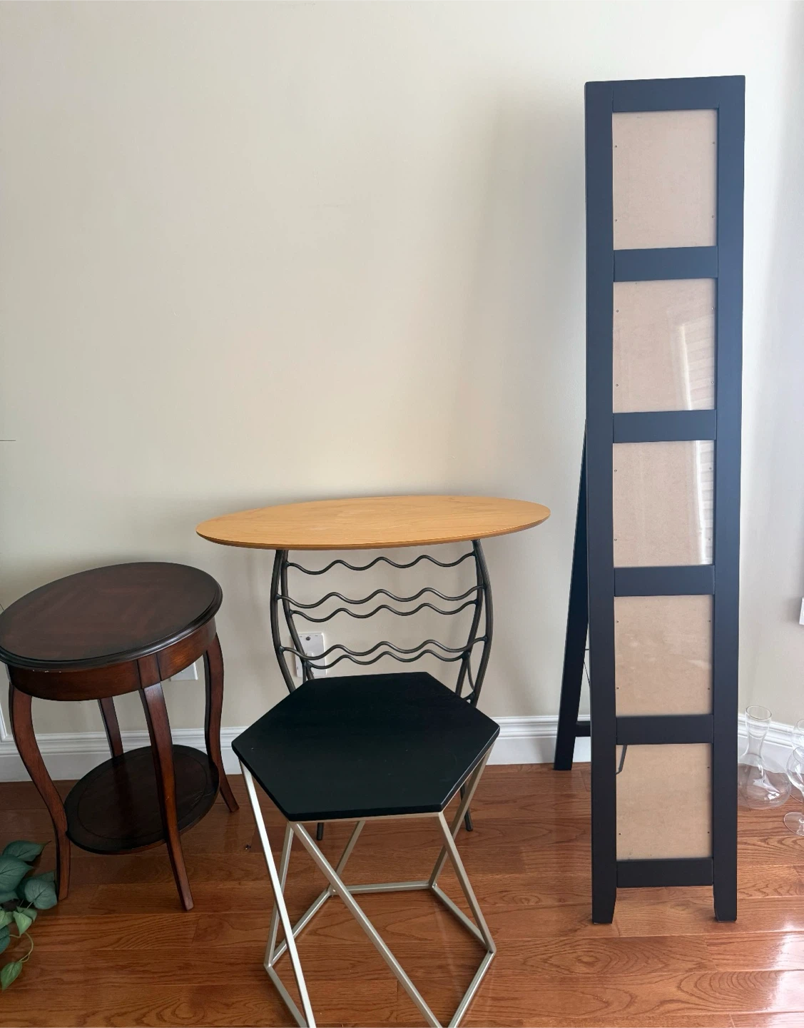 GROUP BUNDLE - Wood Round Side Table with Shelf