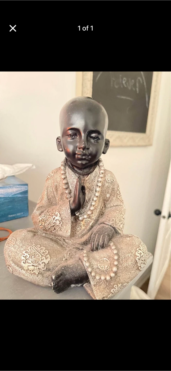 Sitting Monk Figurine
