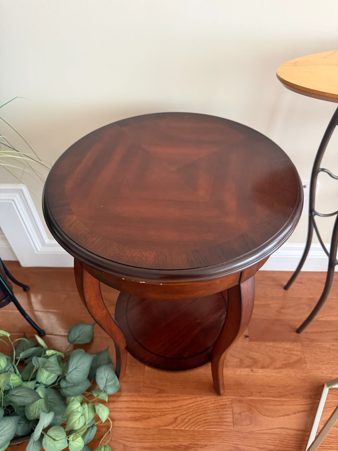 GROUP BUNDLE - Wood Round Side Table with Shelf - photo 5