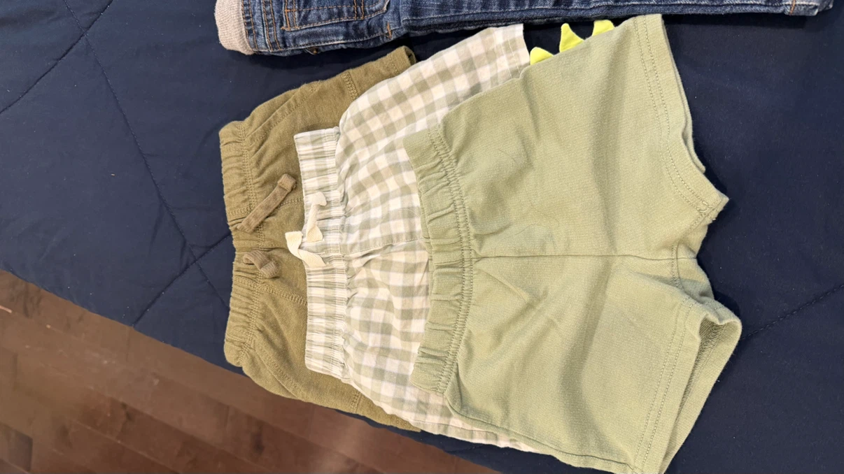 Baby Clothing Bundle - Sleepers, Sweaters, and Shorts - photo 2